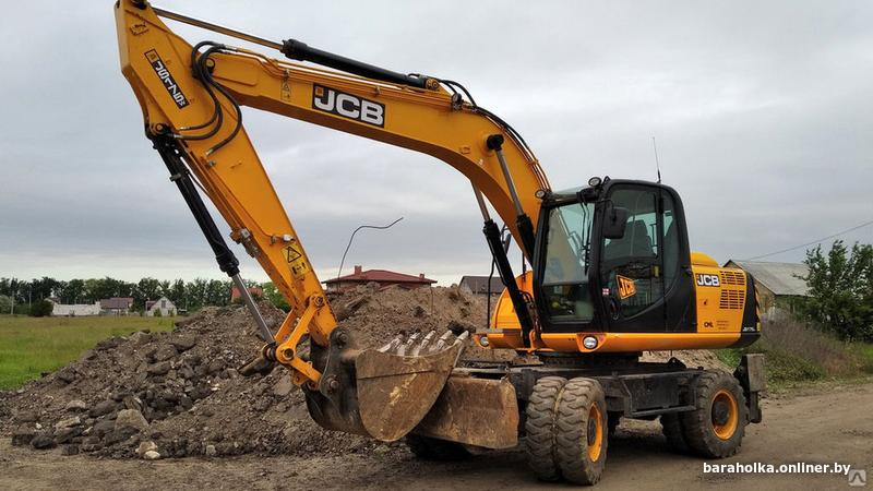 Аренда колёсного полноповоротного экскаватора JCB