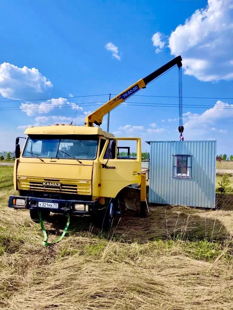 Аренда манипулятора Камаз с цепными стропами