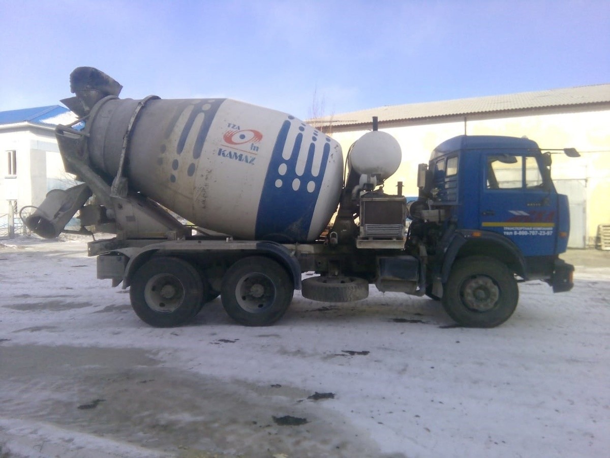 Аренда миксера 6 м3 КАМАЗ 65115-62