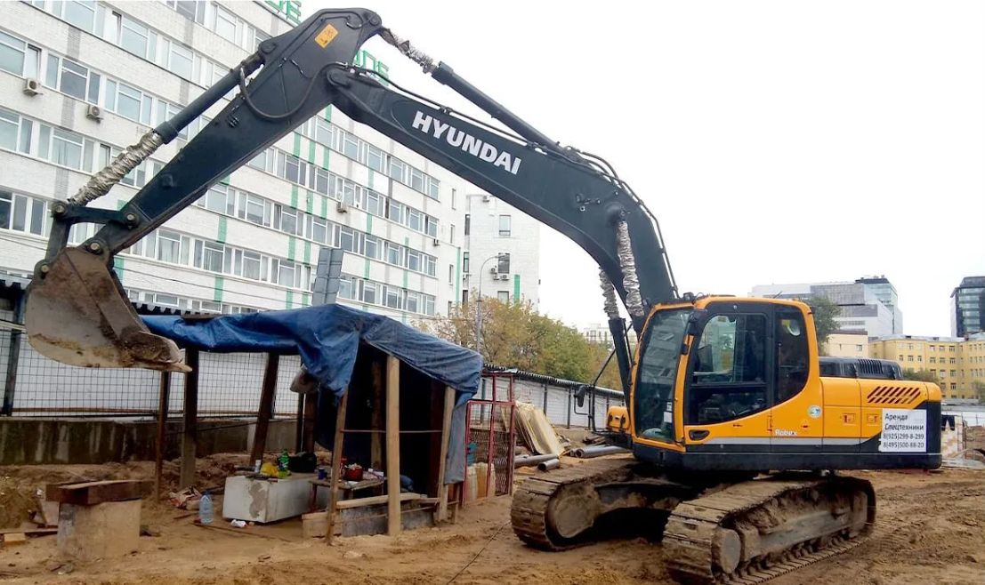 Аренда полноповоротного экскаватора 10 тонн