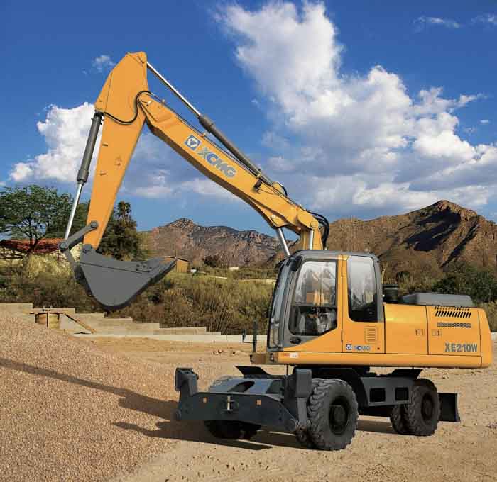 Аренда полноповоротного колесного экскаватора JCB