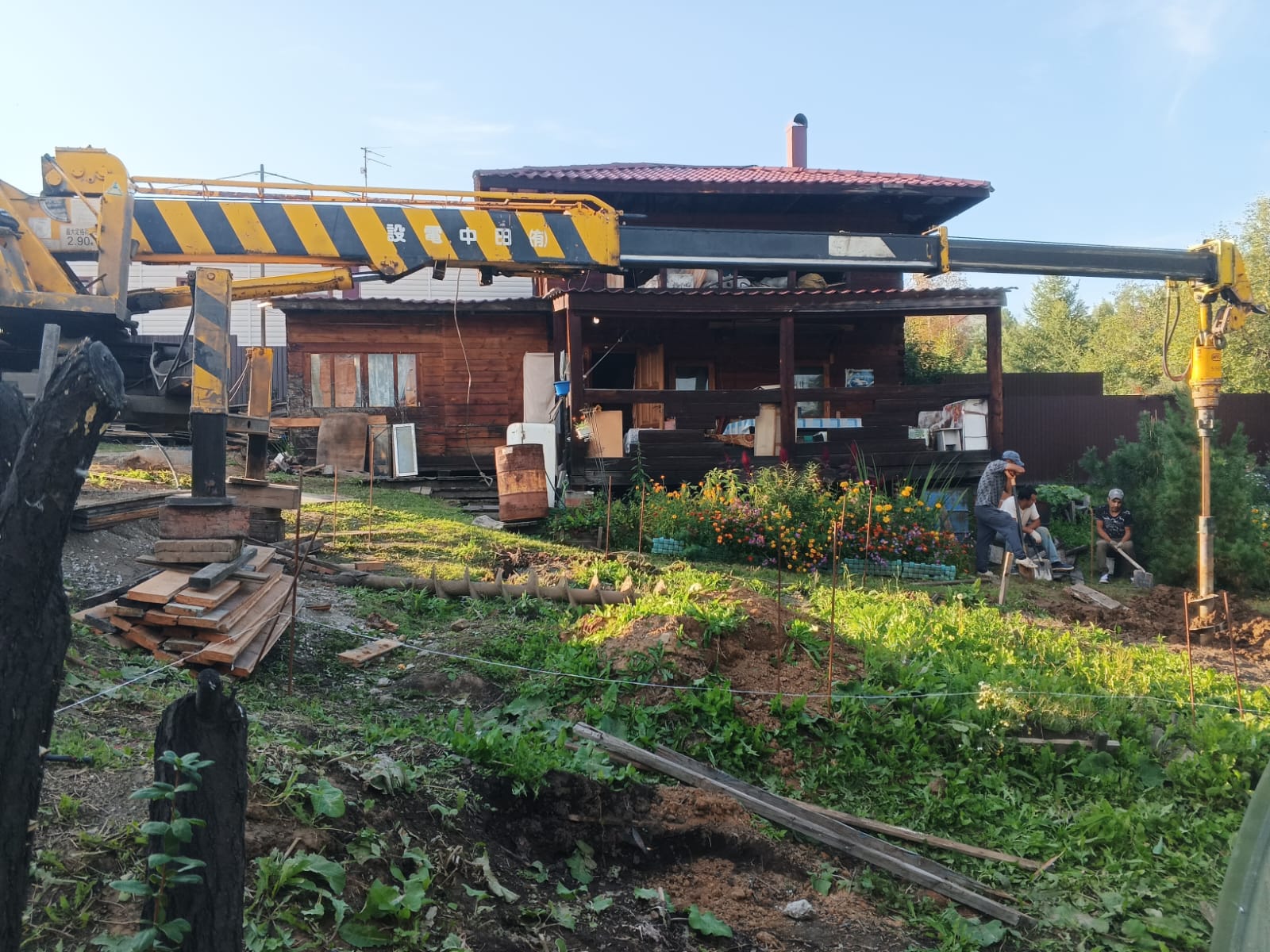 Аренда ямобура, монтаж винтовых свай, ЛЭП