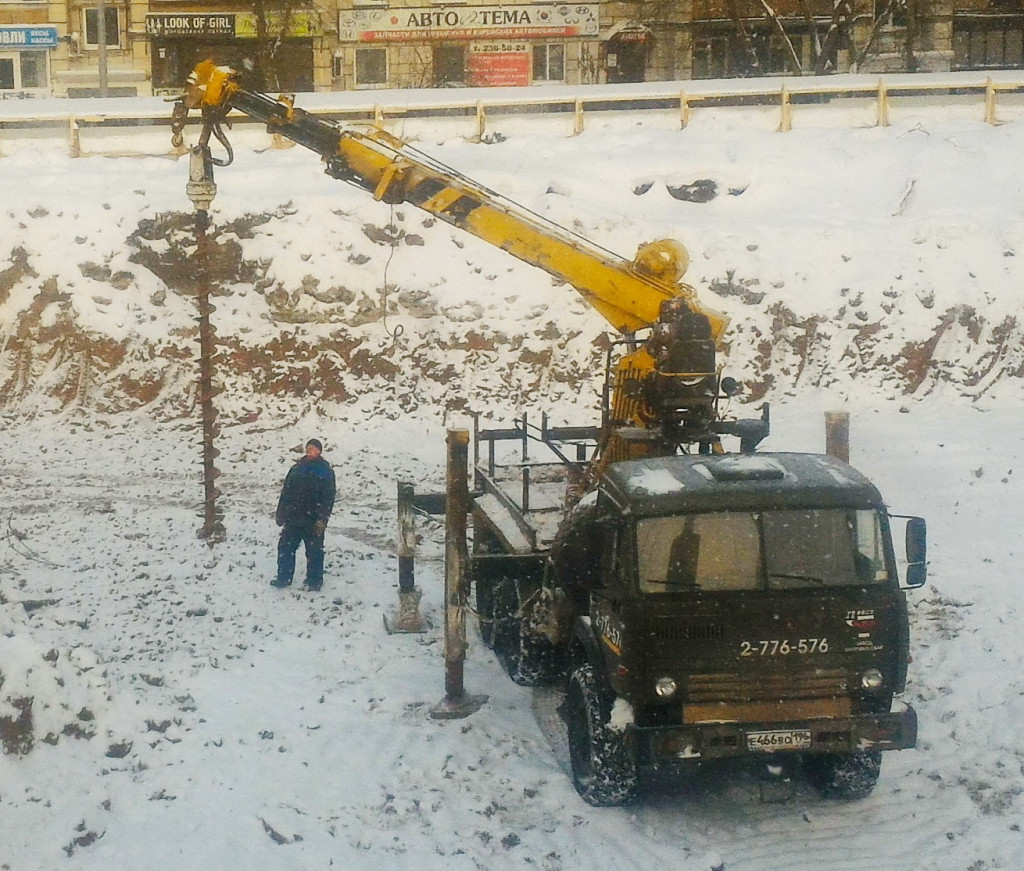 Бурильно-крановая КАМАЗ 43101 шнеки до 1030 мм