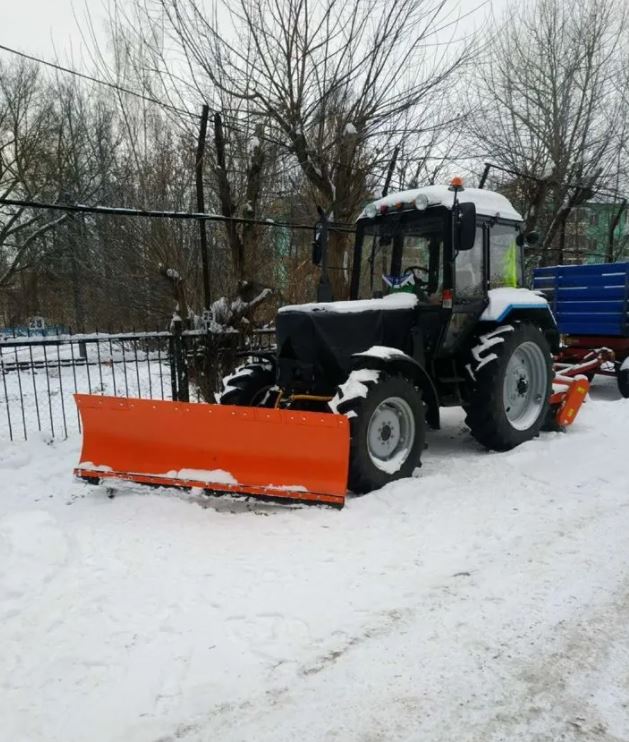 Чистка снега мтз 82.1