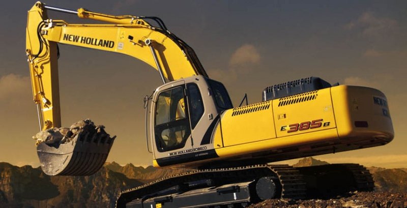 Гусеничный экскаватор New Holland E215С, услуга