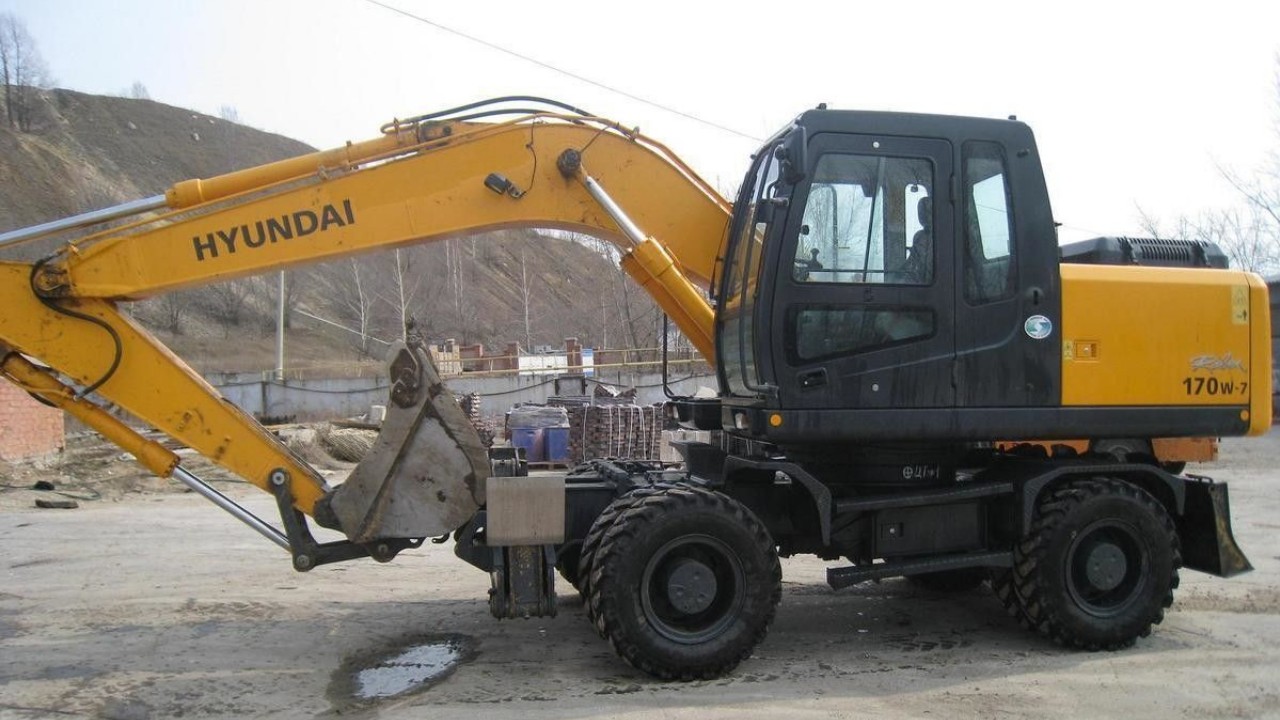 Колесный экскаватор Hyundai R170W-7