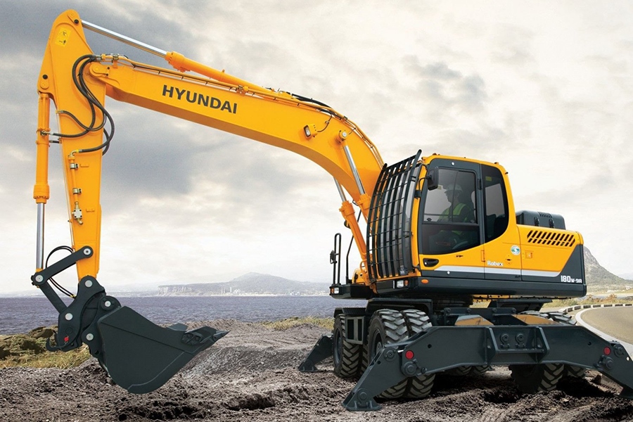 Колесный экскаватор JCB JS200W аренда