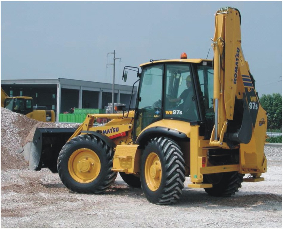 Komatsu WB97S-5 экскаватор-погрузчик услуги / аренда
