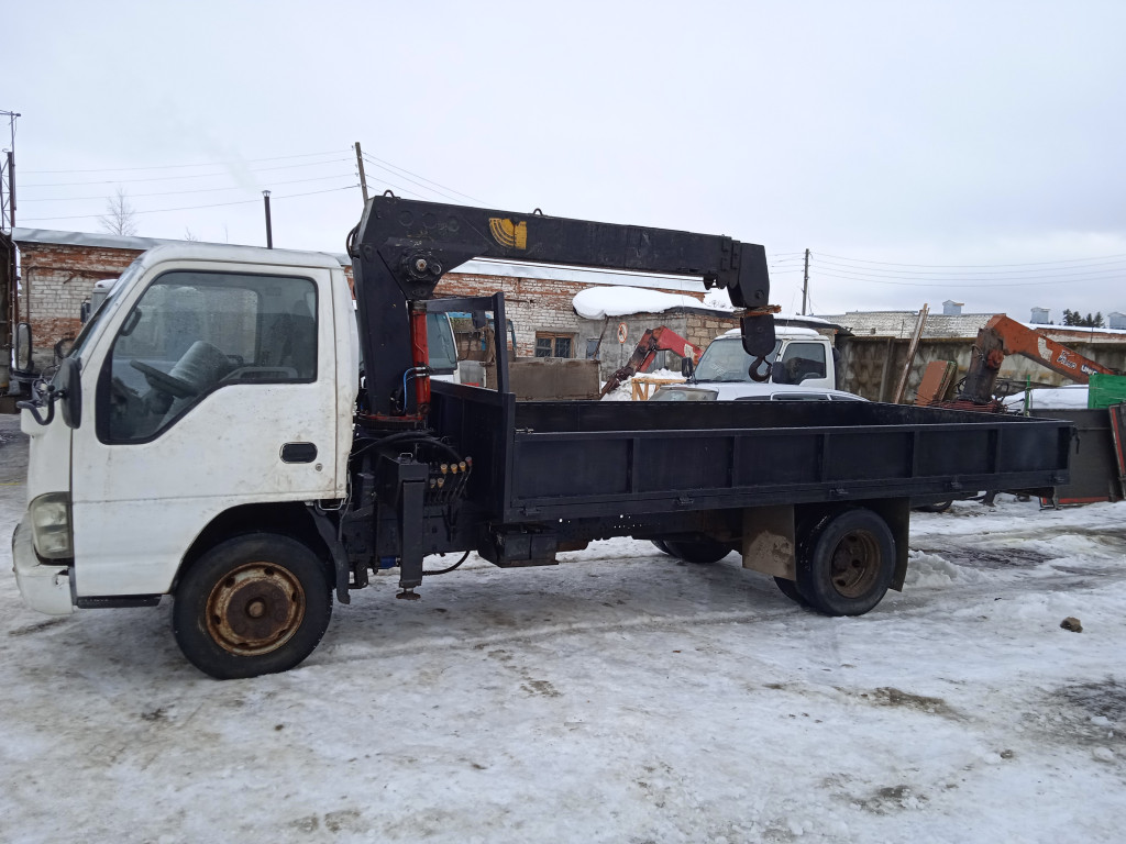 Кран борт. Услуги манипулятора по городу, области