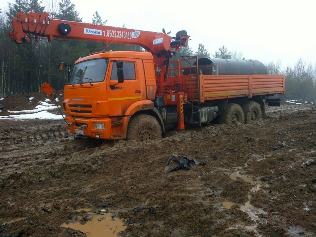 Кран борт вездеход