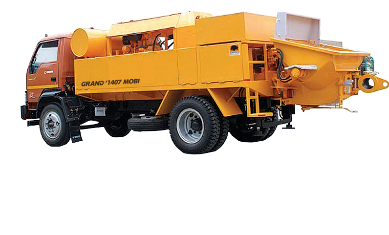 Линейный автобетононасос GRAND 1407 MOBI в аренду