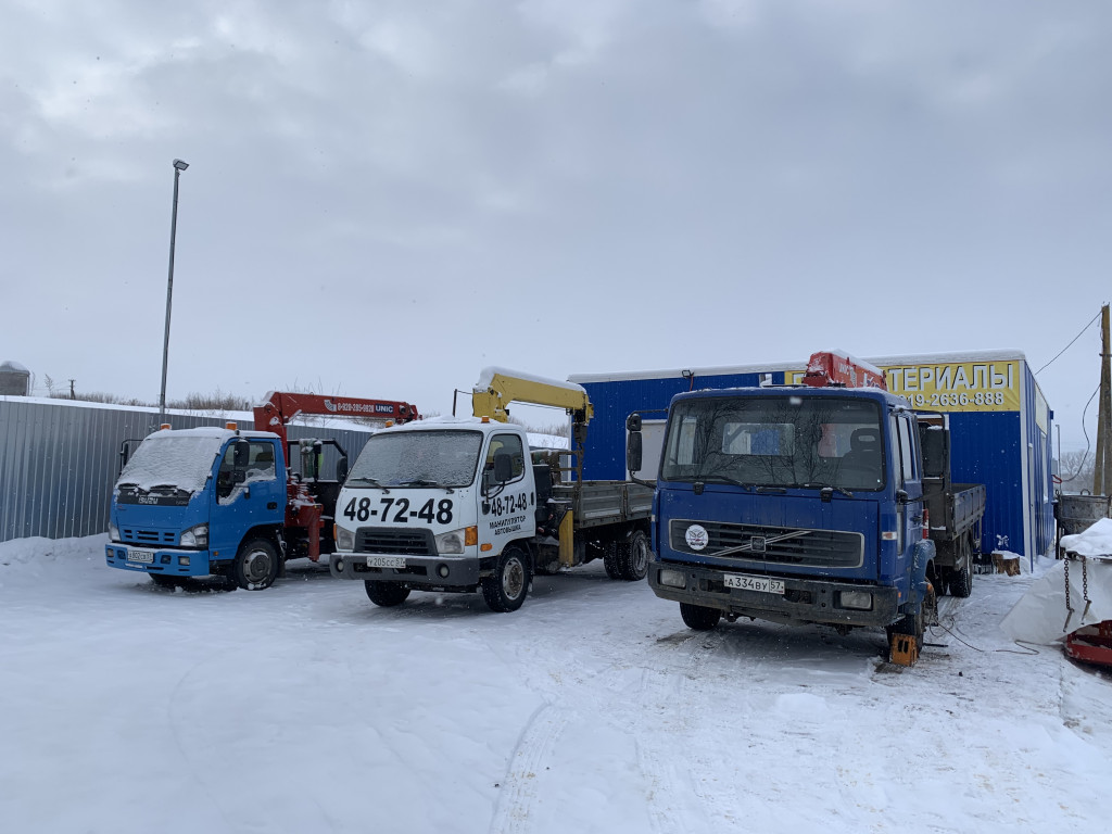 Манипулятор КМУ 3 т. автопарк. Услуги Орёл