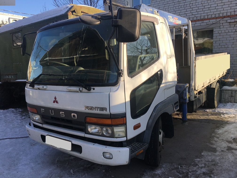 Митсубиси Фусо манипулятор. Перевозка, погрузка