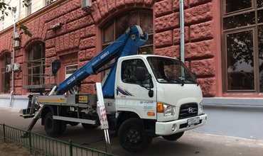 Недорого услуги автовышки Hyundai HD72