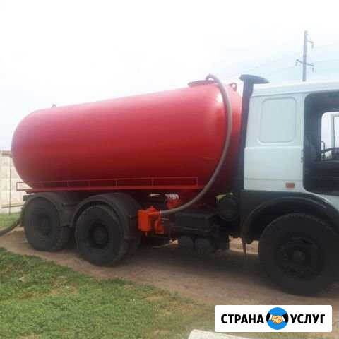 Откачка ям, Выкачка ям воды - ила