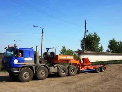 ПЕРЕВОЗКА БАЛОК ЖЕЛЕЗОБЕТОННЫХ ТРАЛОМ
