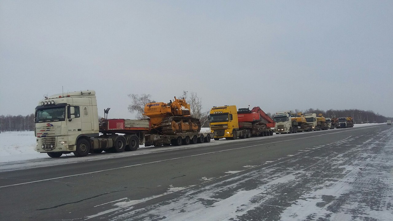 Перевозка негабаритного тяжеловестно груза тралами