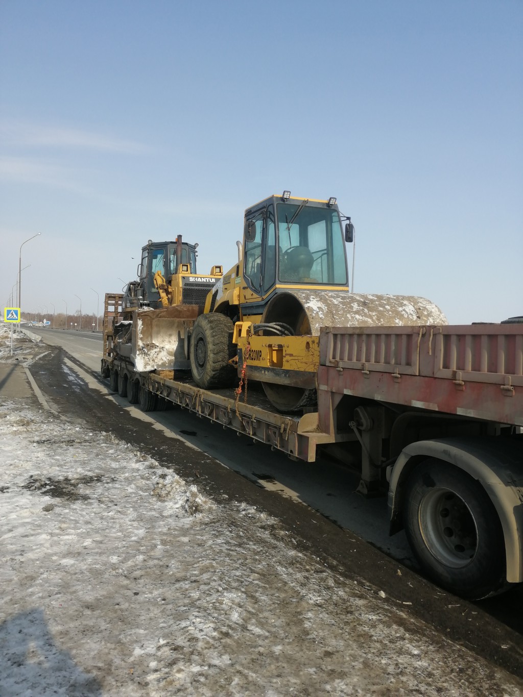 Перевозка негабаритных грузов, трал 60 тонн