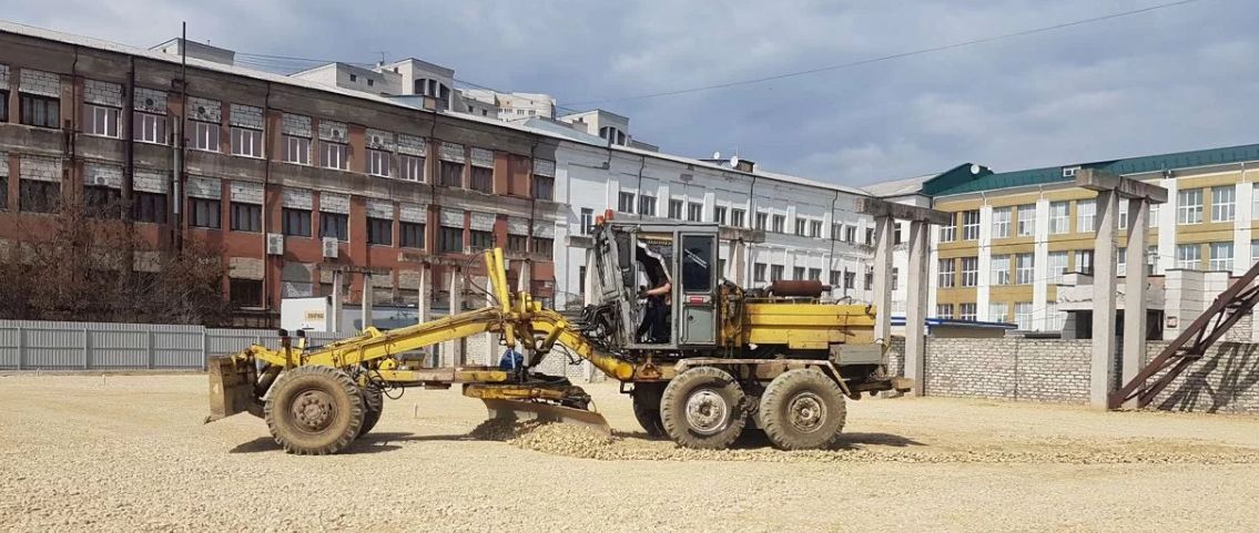 Планировка и профилирование автогрейдером