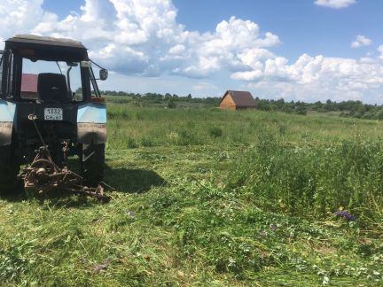 Покос травы трактором, аренда трактора