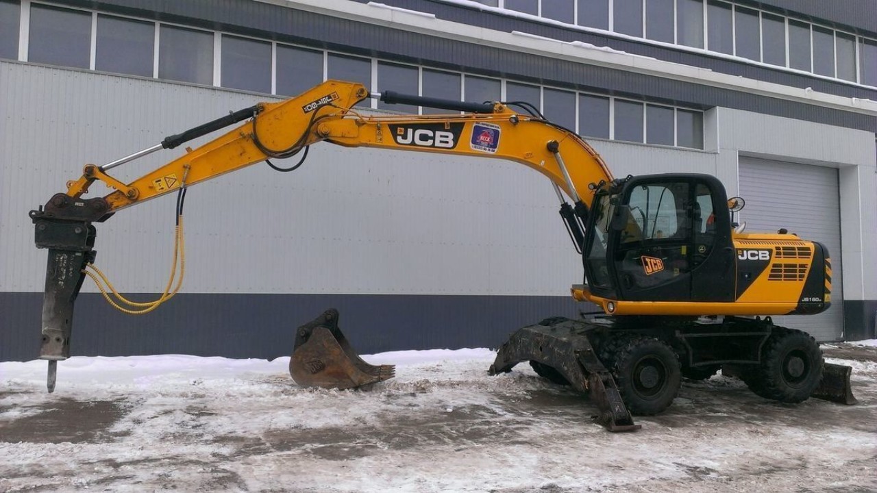 Полноповоротный экскаватор Jcb Js 160w (гидробур)