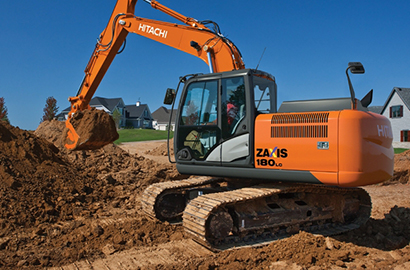 Полноповоротный гусеничный экскаватор Hitachi