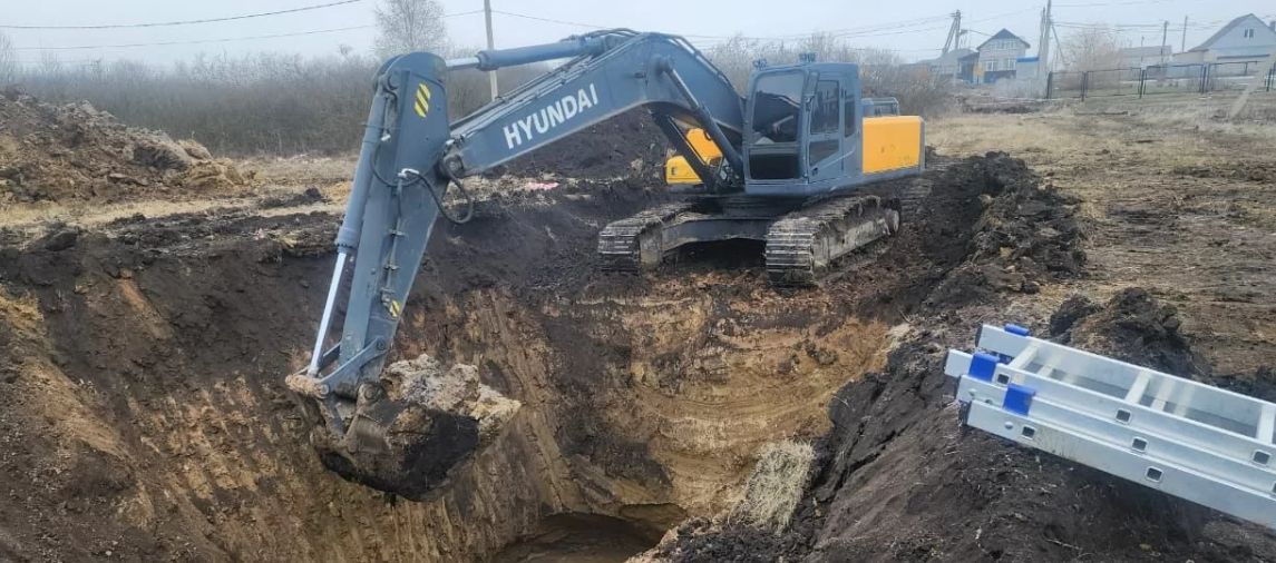 Разработка мёрзлого грунта, бурение скважин