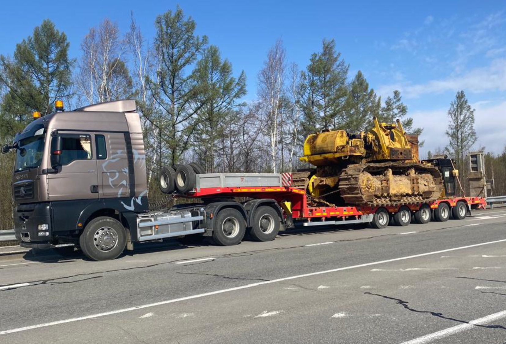 Услуга трала. Перевозка негабарита