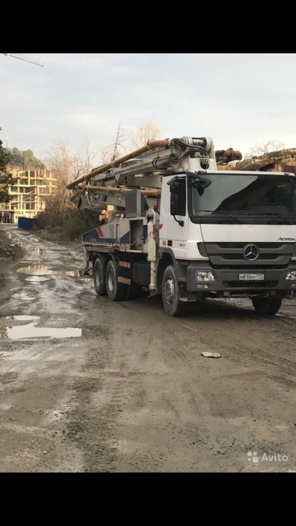 Услуги автобетононасоса 38м АБН
