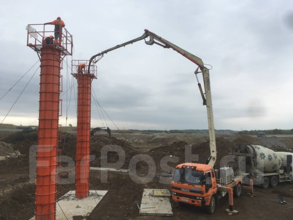 Услуги автобетононасоса. Бетон. Раствор в Хабаровс