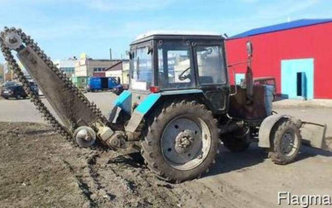 Услуги бары, грунтореза, траншеекопателя МТЗ-82