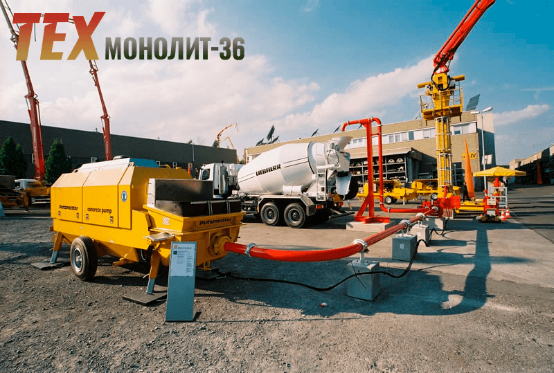 Услуги бетононасоса-трассы от собственника Тех монолит