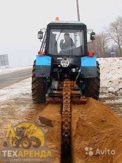 Услуги экскаватора погрузчика, аренда трактора мтз