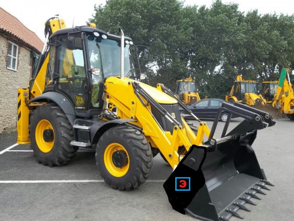 Услуги экскаватора погрузчика JCB 3CX + гидромолот