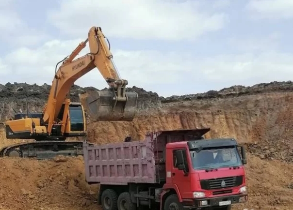 Услуги экскаватора в аренду болотный