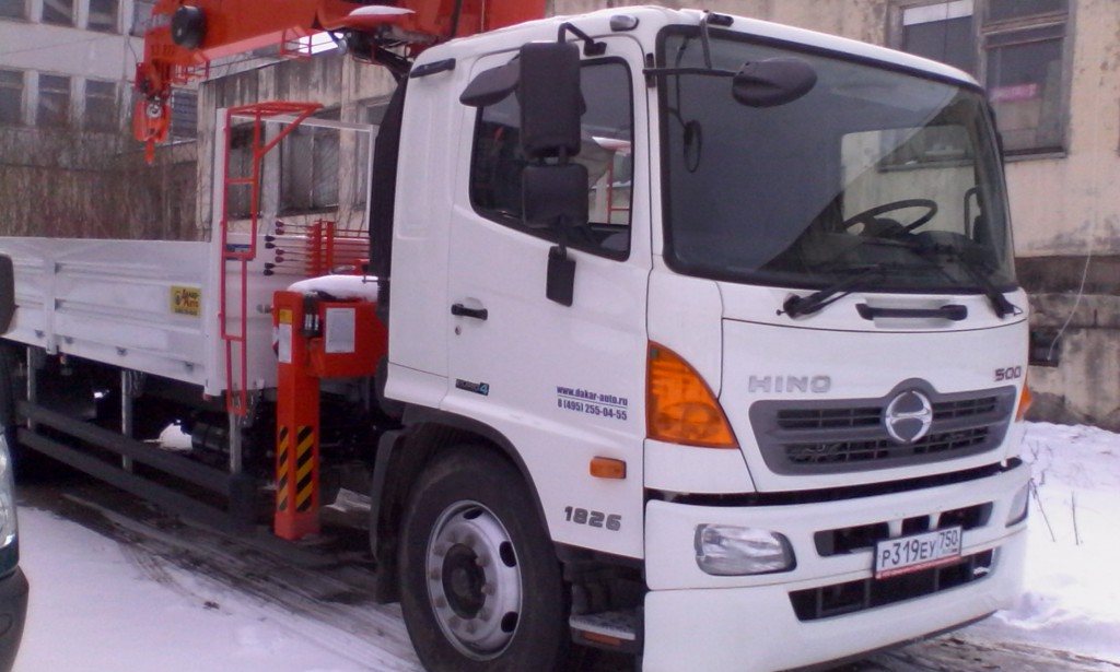 Услуги грузовика HINO 500 с манипулятором