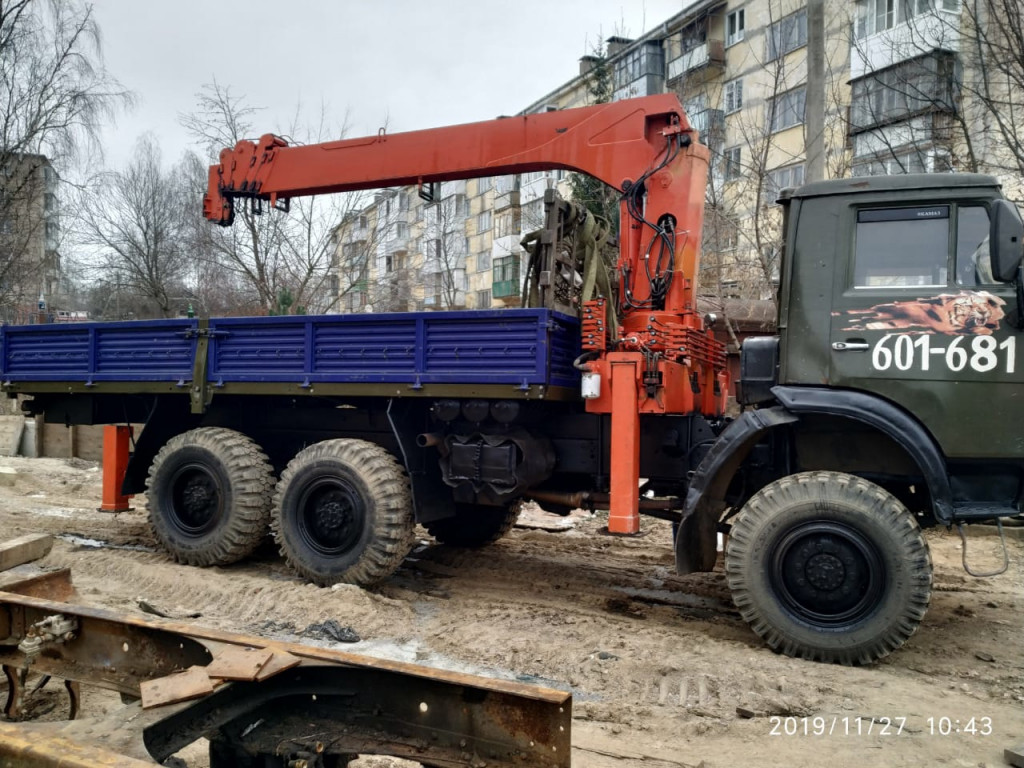 Услуги крана-манипулятора с монтажной корзиной