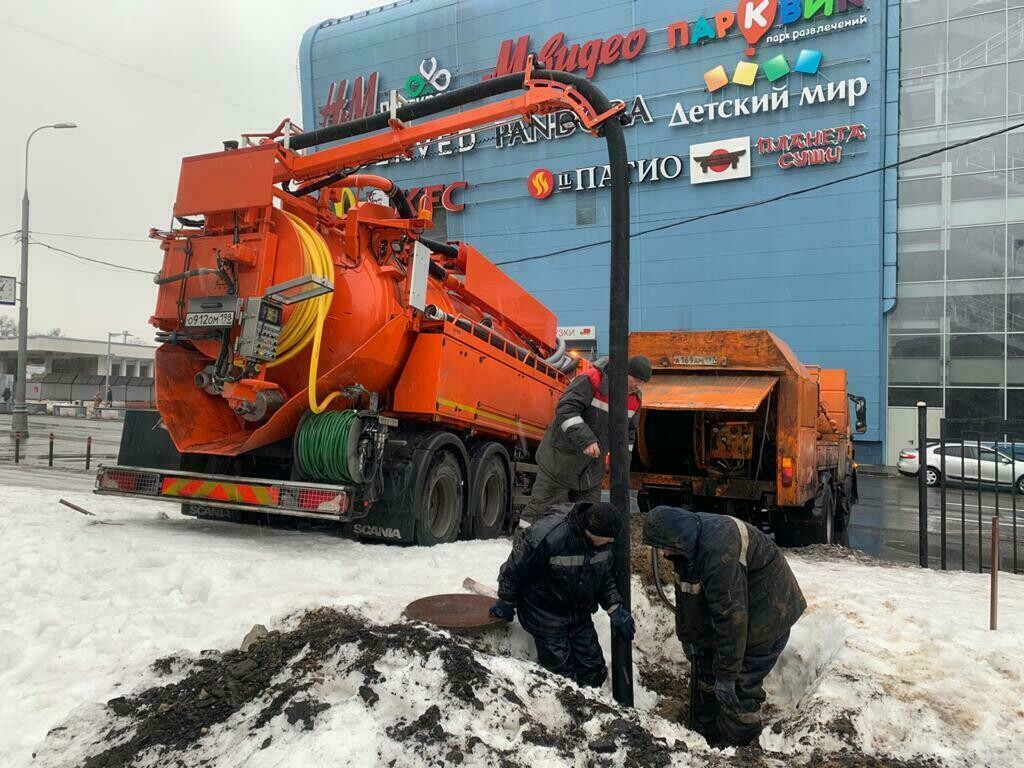 Услуги по прочистке канализации