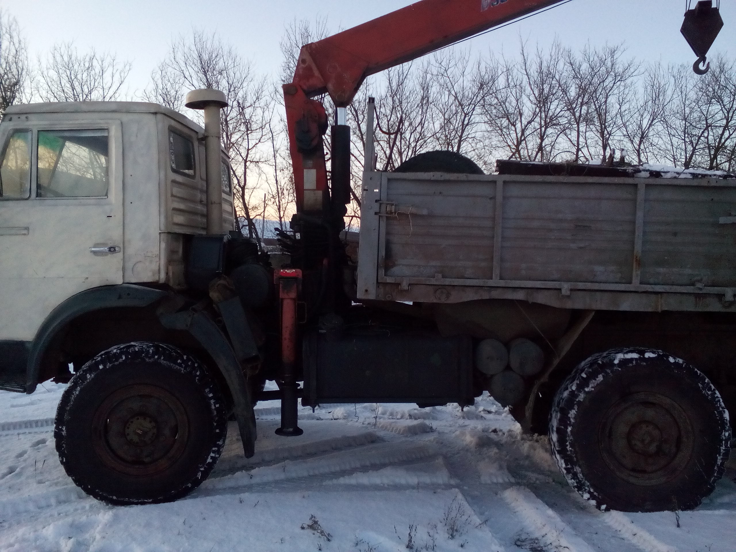 Вездеход камаз кму-3.5т. вылет12м. Камаз 53212 кму5т