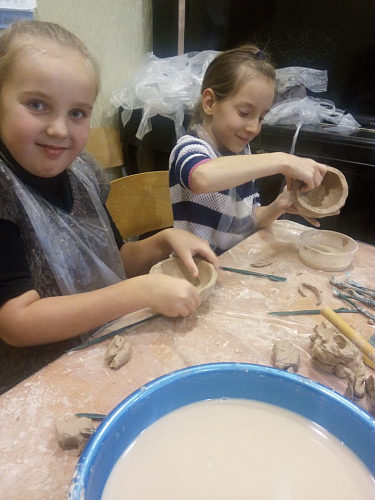 Волшебная глина. Занятия по лепке из глины В Воскресной школе Покровского храма  