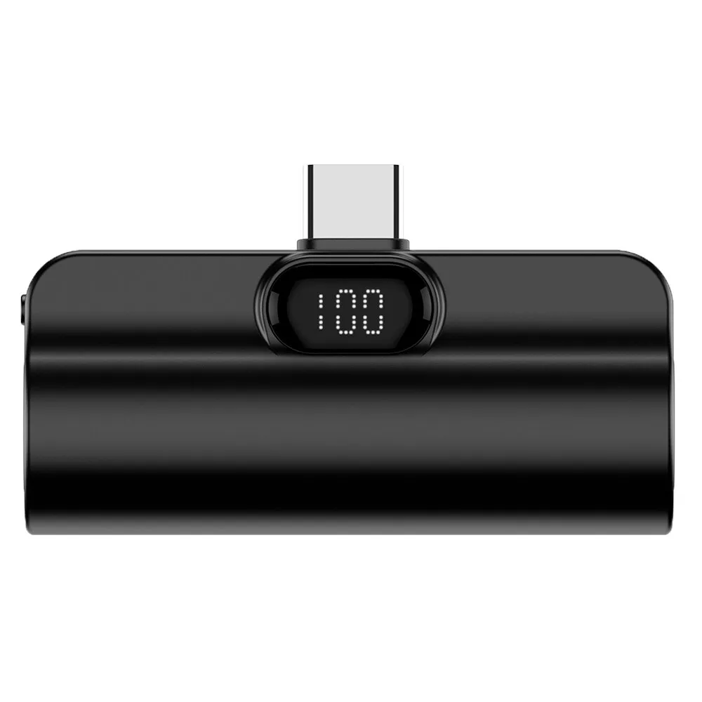 Внешний аккумулятор PERO PB12 5000 mAh, Li-Pol, с подставкой, черный