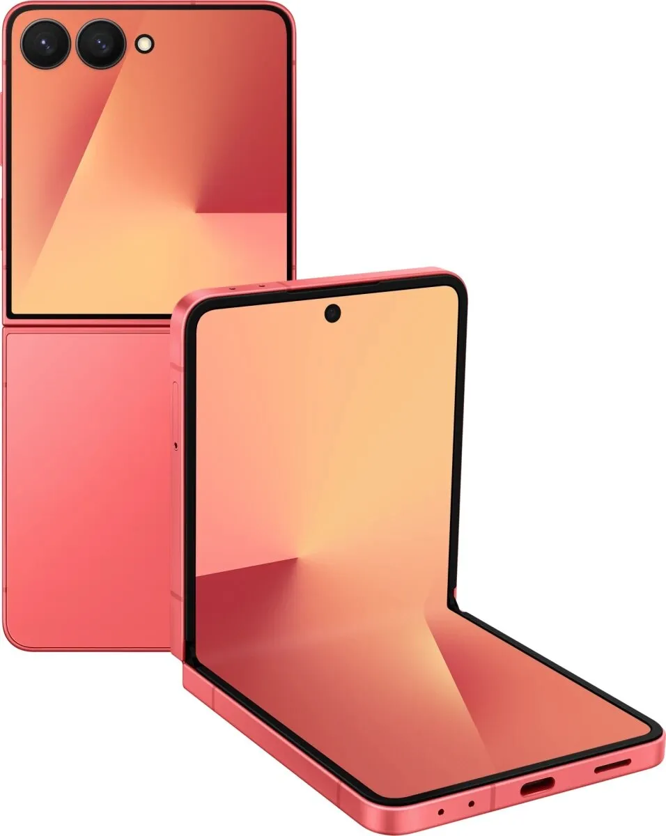 Смартфон Samsung Galaxy Z Flip7 SM-F766BZRGCAU 12/256Gb коралловый 3G 4G 1Sim 6.9" 1080x2520 Android 16 50Mpix 802.11 a/b/g/n/ac/ax/be NFC GPS GS