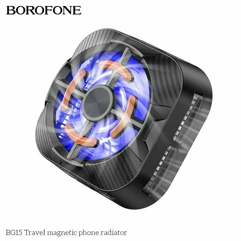 Кулер игровой (охлаждение) для смартфонов BOROFONE BG15 Travel magnetic phone radiator (черный), фото 1