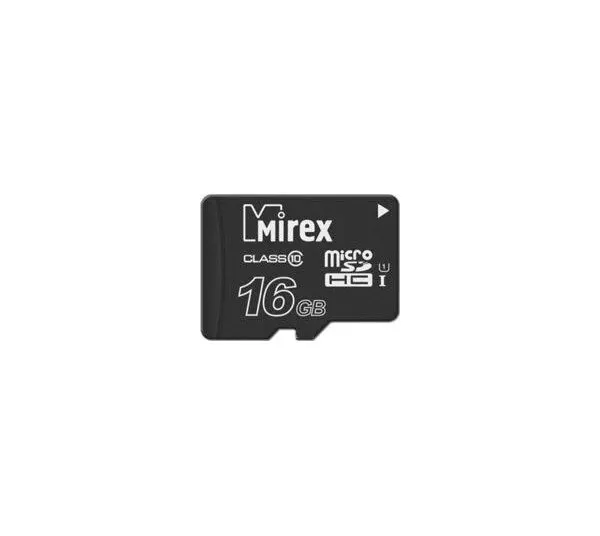 Карта памяти Mirex microSD 16GB  Class 10 UHS-I (13612-MCSUHS16), фото 1