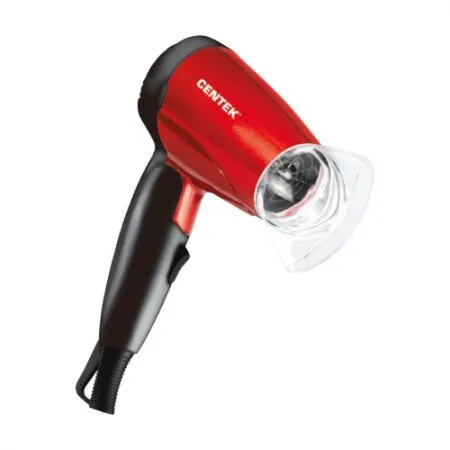 Фен Centek CT-2230  (красн/черн) 1200Вт, 2 скорости и температуры нагрева, складная ручка, фото 1