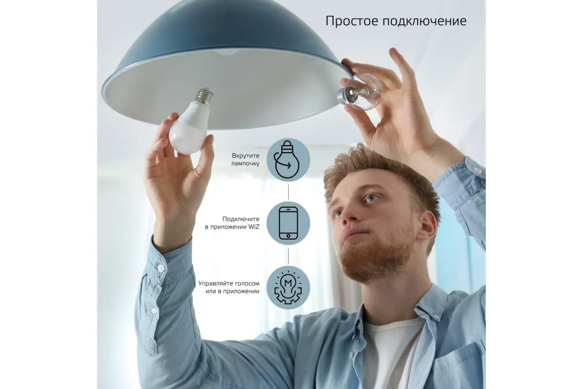 Умная лампа Gauss IoT Smart Home (1100112) E14 5Вт 470lm Wi-Fi