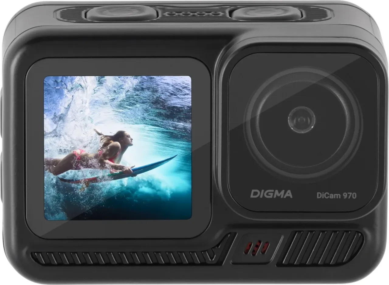 Экшн-камера Digma DiCam DC970 Combo 1xCMOS 12Mpix черный, фото 1