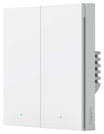 Умный выключатель Aqara Smart Wall Switch H1 EU двухклавишный белый (WS-EUK04)