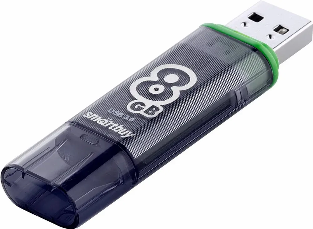 USB-флешка SMARTBUY SB8GBGS-DG 8GB USB 3.0 Glossy Series Dark Grey