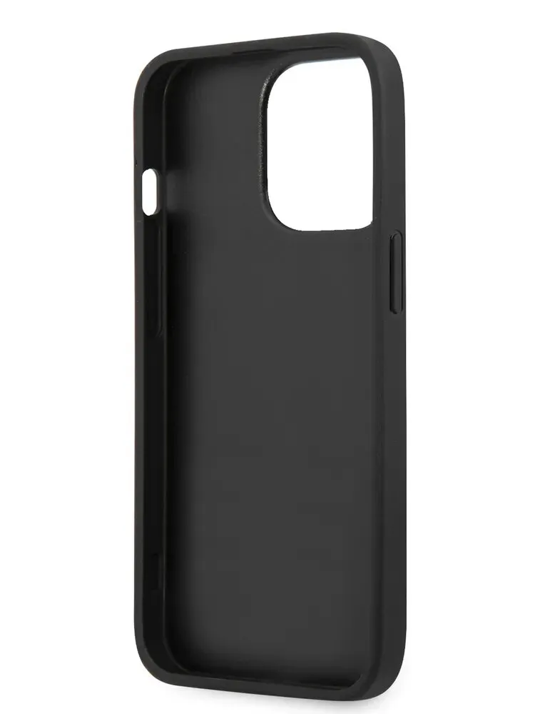Guess для iPhone 13 Pro Max чехол PU 4G Big metal logo Hard Grey